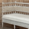 18th Century Swedish Gustavian Neoclassical Scraped Painted Bench