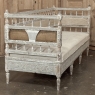 18th Century Swedish Gustavian Neoclassical Scraped Painted Bench