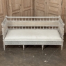 18th Century Swedish Gustavian Neoclassical Scraped Painted Bench