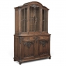 Antique Liegeois Walnut Bookcase ~ China Buffet