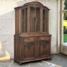 Antique Liegeois Walnut Bookcase ~ China Buffet