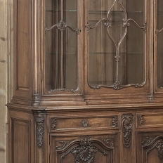 Antique Liegeois Walnut Bookcase ~ China Buffet