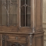 Antique Liegeois Walnut Bookcase ~ China Buffet