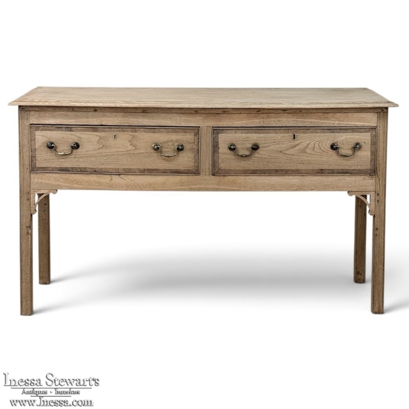 18th Century English Stripped Oak Dresser ~ Sofa Table ~ Console