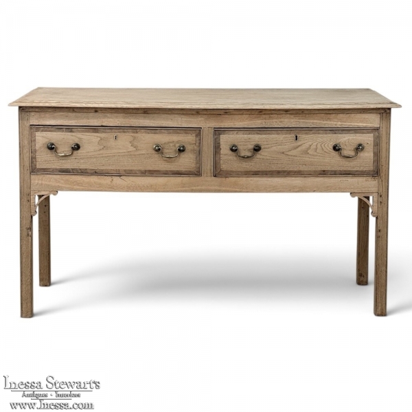 18th Century English Stripped Oak Dresser ~ Sofa Table ~ Console