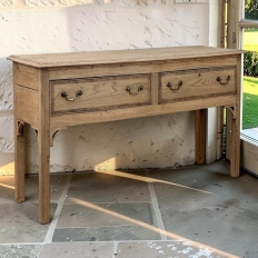 18th Century English Stripped Oak Dresser ~ Sofa Table ~ Console