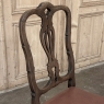 Set of Eight Antique Oak Chippendale Dining Chairs with Leather