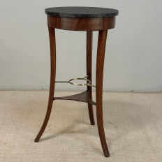 French Directoire Mahogany Black Marble Guéridon ~ End Table