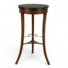 French Directoire Mahogany Black Marble Guéridon ~ End Table