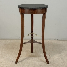 French Directoire Mahogany Black Marble Guéridon ~ End Table