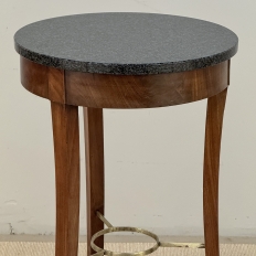French Directoire Mahogany Black Marble Guéridon ~ End Table