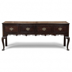 18th Century English Georgian Period Solid Oak Dresser
