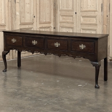 18th Century English Georgian Period Solid Oak Dresser