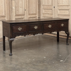 18th Century English Georgian Period Solid Oak Dresser