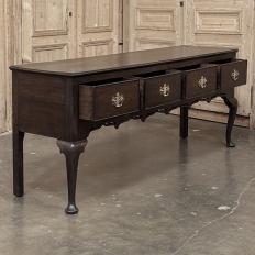 18th Century English Georgian Period Solid Oak Dresser