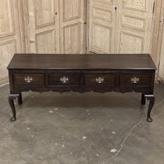 18th Century English Georgian Period Solid Oak Dresser