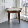Antique French Louis XVI Mahogany Marble Top Bouillotte Table