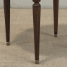 Antique French Louis XVI Mahogany Marble Top Bouillotte Table