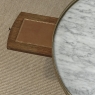 Antique French Louis XVI Mahogany Marble Top Bouillotte Table