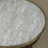 Antique French Louis XVI Mahogany Marble Top Bouillotte Table