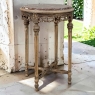 Antique French Louis XVI Stripped Marble Top Occasional Table