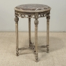 Antique French Louis XVI Stripped Marble Top Occasional Table
