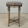 Antique French Louis XVI Stripped Marble Top Occasional Table