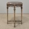 Antique French Louis XVI Stripped Marble Top Occasional Table