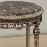 Antique French Louis XVI Stripped Marble Top Occasional Table