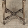 Antique French Louis XVI Stripped Marble Top Occasional Table