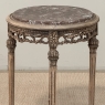 Antique French Louis XVI Stripped Marble Top Occasional Table