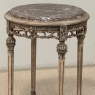 Antique French Louis XVI Stripped Marble Top Occasional Table