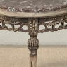 Antique French Louis XVI Stripped Marble Top Occasional Table