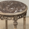 Antique French Louis XVI Stripped Marble Top Occasional Table