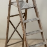 19th Century Rustic French Pine Orchard Step Ladder