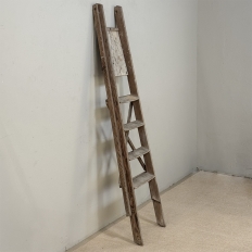 19th Century Rustic French Pine Orchard Step Ladder