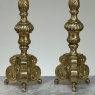 Late 17th Century French Renaissance Brass Altar Candlesticks