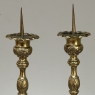 Late 17th Century French Renaissance Brass Altar Candlesticks