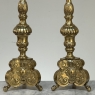 Late 17th Century French Renaissance Brass Altar Candlesticks