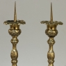 Late 17th Century French Renaissance Brass Altar Candlesticks