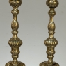Late 17th Century French Renaissance Brass Altar Candlesticks