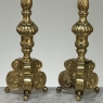 Late 17th Century French Renaissance Brass Altar Candlesticks
