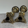 Late 17th Century French Renaissance Brass Altar Candlesticks