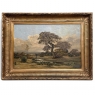 19th Century Oil Painting on Canvas in Original Gilt Frame by Théodore Baron (1840–1899)