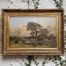 19th Century Oil Painting on Canvas in Original Gilt Frame by Théodore Baron (1840–1899)