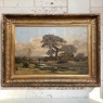 19th Century Oil Painting on Canvas in Original Gilt Frame by Théodore Baron (1840–1899)