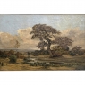 19th Century Oil Painting on Canvas in Original Gilt Frame by Théodore Baron (1840–1899)