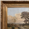 19th Century Oil Painting on Canvas in Original Gilt Frame by Théodore Baron (1840–1899)