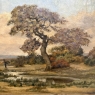 19th Century Oil Painting on Canvas in Original Gilt Frame by Théodore Baron (1840–1899)