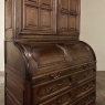 19th Century English Bookcase ~ Cylinder Secretary
